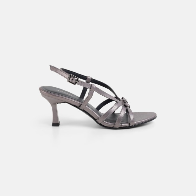 Mochi Women Gun-metal Casual Sandals (SKU: 40-405-29-36)