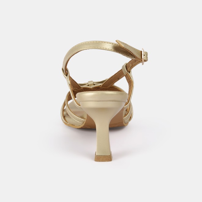 Mochi Women Gold Casual Sandals (SKU: 40-405-15-36)