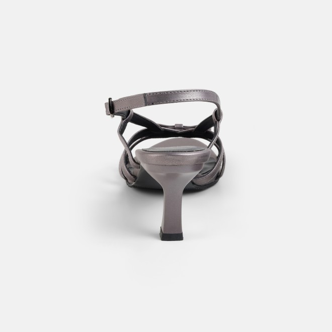 Mochi Women Gun-metal Casual Sandals (SKU: 40-405-29-36)