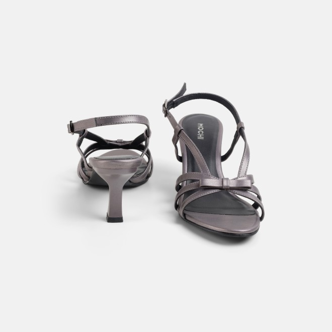 Mochi Women Gun-metal Casual Sandals (SKU: 40-405-29-36)