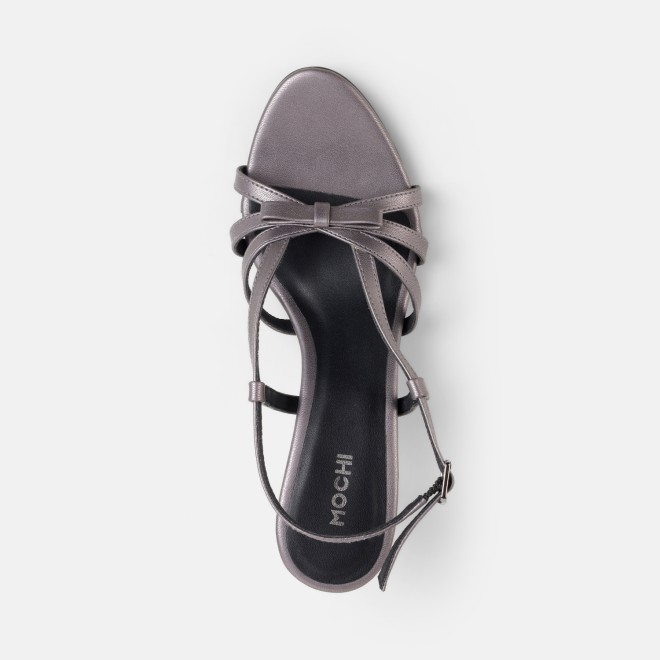 Mochi Women Gun-metal Casual Sandals (SKU: 40-405-29-36)