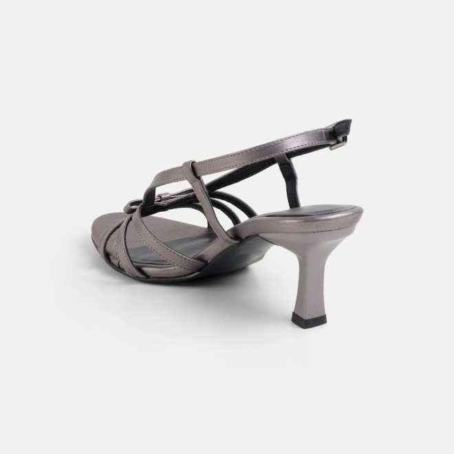Mochi Women Gun-metal Casual Sandals (SKU: 40-405-29-36)