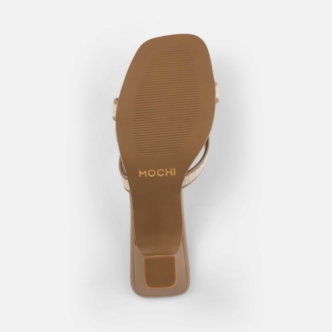 Mochi Women Beige Casual Slip Ons (SKU: 40-408-20-36)