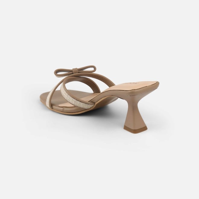 Mochi Women Beige Casual Slip Ons (SKU: 40-408-20-36)