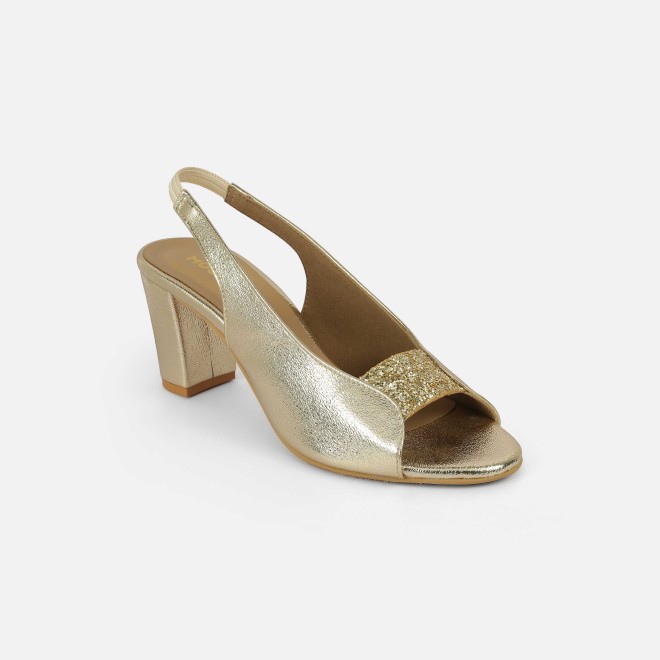 Mochi Women Gold Party Sandals (SKU: 40-424-15-40)