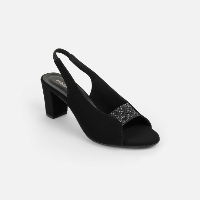 Mochi Women Black-suede Party Sandals (SKU: 40-424-34-37)