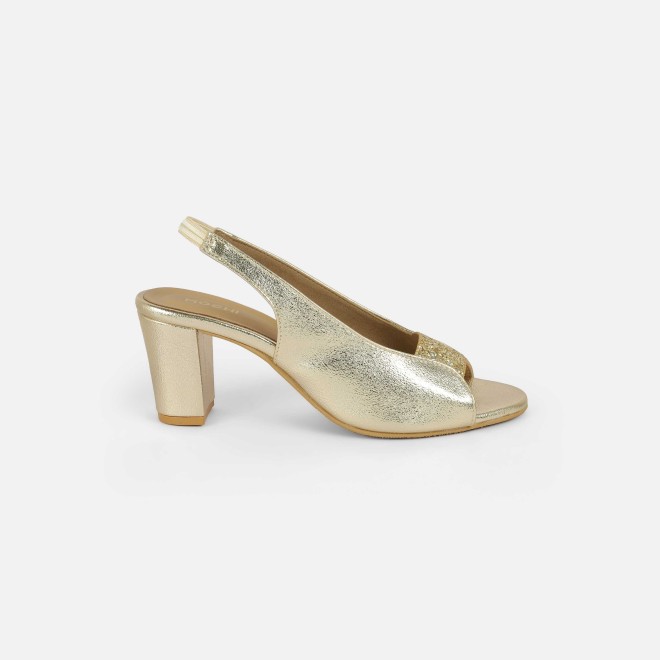 Mochi Women Gold Party Sandals (SKU: 40-424-15-40)
