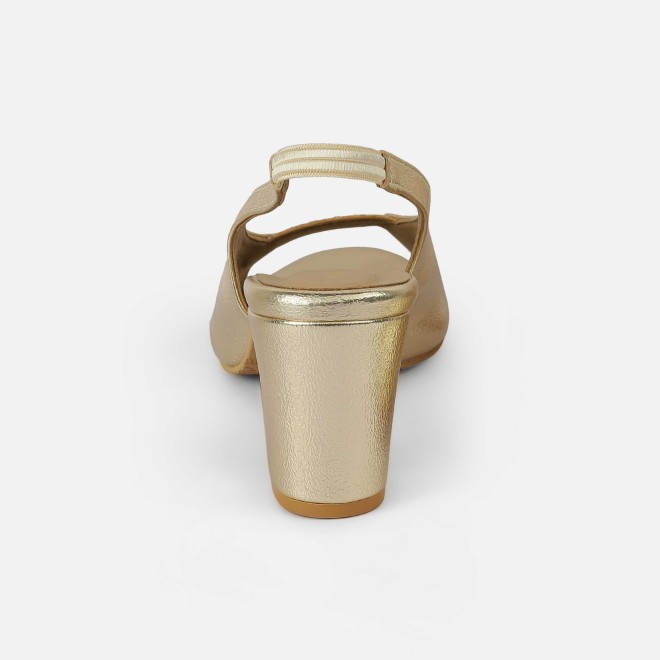 Mochi Women Gold Party Sandals (SKU: 40-424-15-40)