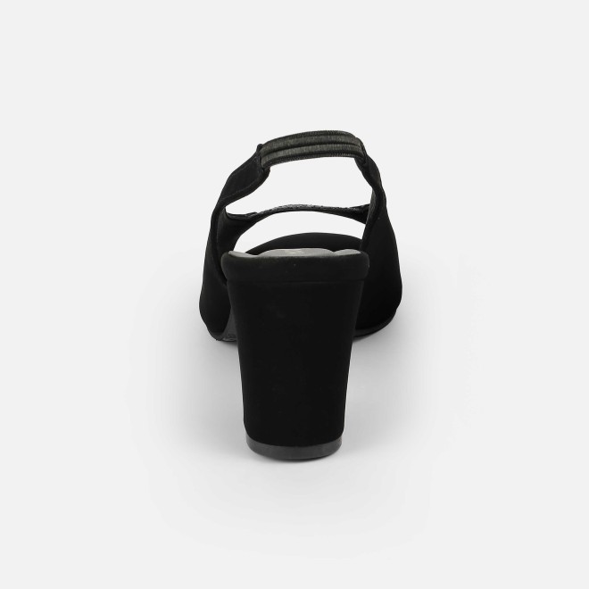 Mochi Women Black-suede Party Sandals (SKU: 40-424-34-37)
