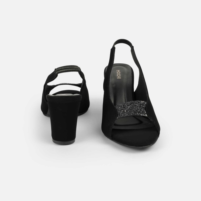 Mochi Women Black-suede Party Sandals (SKU: 40-424-34-37)