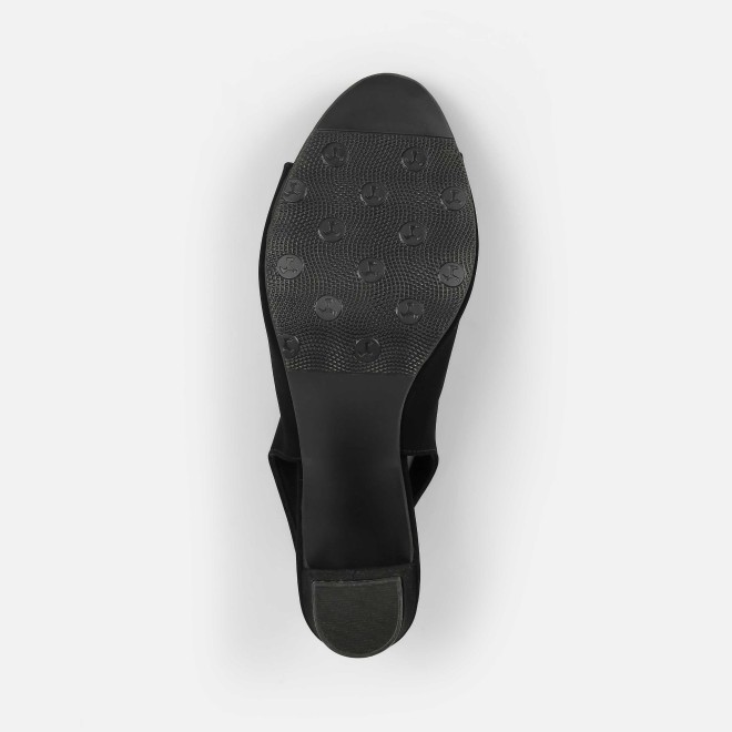 Mochi Women Black-suede Party Sandals (SKU: 40-424-34-37)