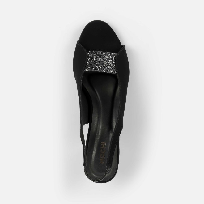 Mochi Women Black-suede Party Sandals (SKU: 40-424-34-37)