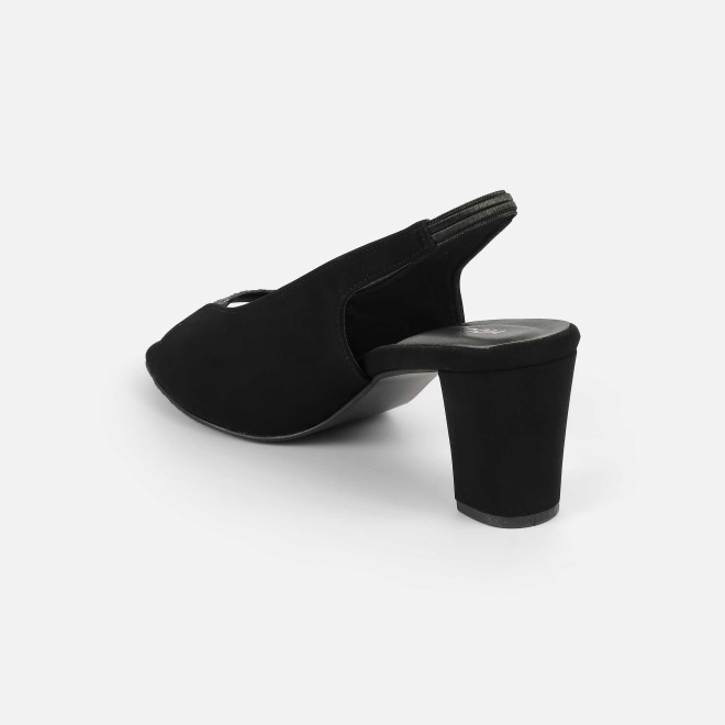 Mochi Women Black-suede Party Sandals (SKU: 40-424-34-37)