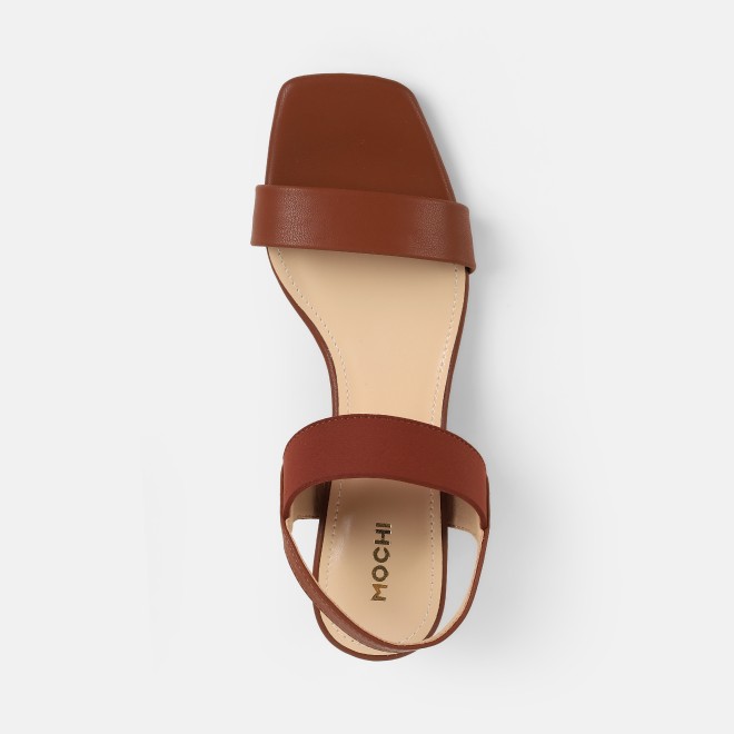 Mochi Women Tan Casual Sandals (SKU: 40-436-23-36)