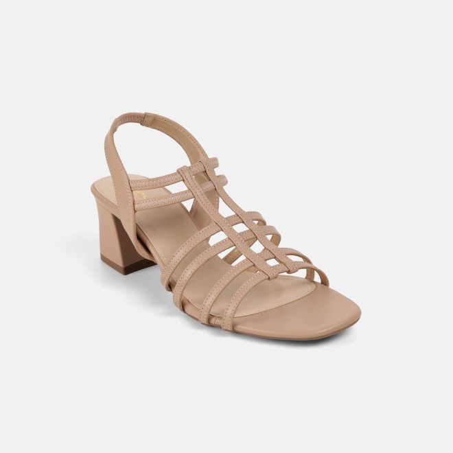 Mochi Women Beige Casual Sandals (SKU: 40-438-20-37)