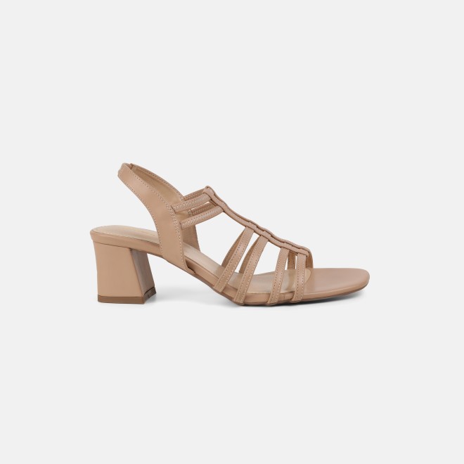 Mochi Women Beige Casual Sandals (SKU: 40-438-20-37)