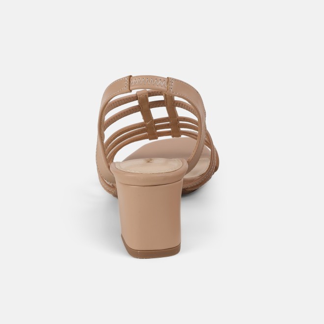 Mochi Women Beige Casual Sandals (SKU: 40-438-20-37)