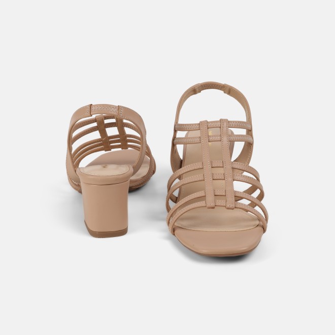 Mochi Women Beige Casual Sandals (SKU: 40-438-20-37)