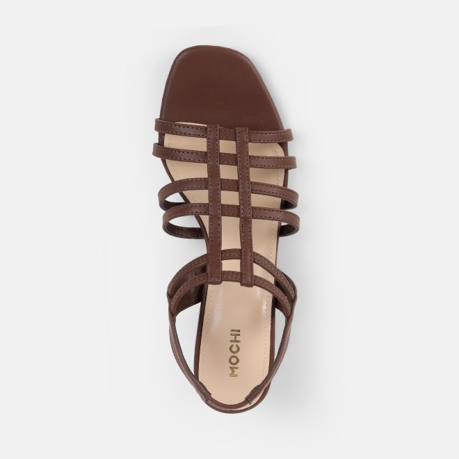 Mochi Women Brown Casual Sandals (SKU: 40-438-12-36)