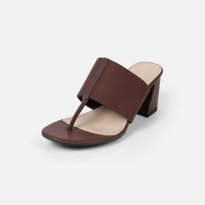 Mochi Women Brown Casual Slip Ons (SKU: 40-442L-12-42)