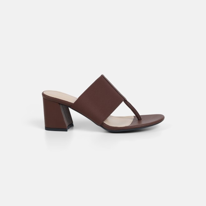 Mochi Women Brown Casual Slip Ons (SKU: 40-442L-12-42)