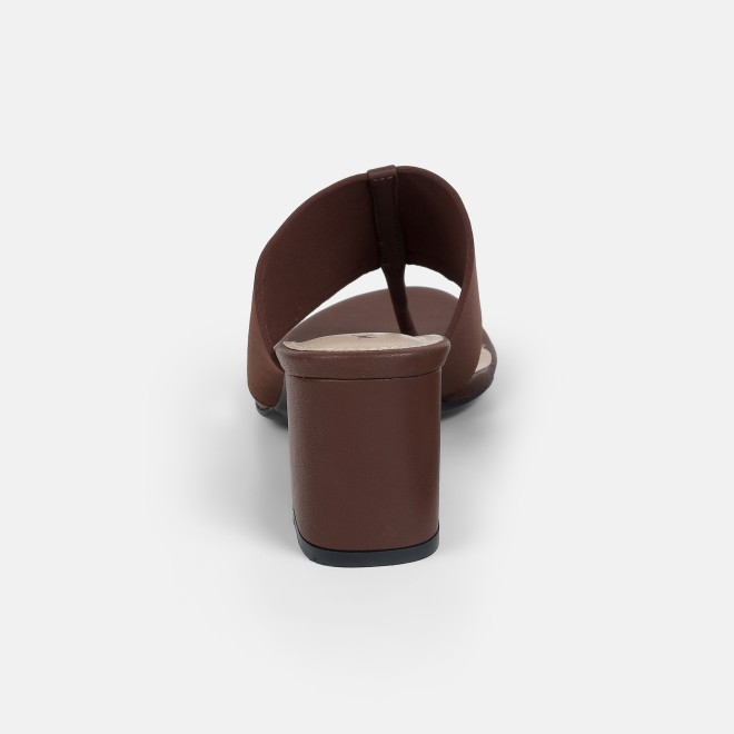 Mochi Women Brown Casual Slip Ons (SKU: 40-442L-12-42)