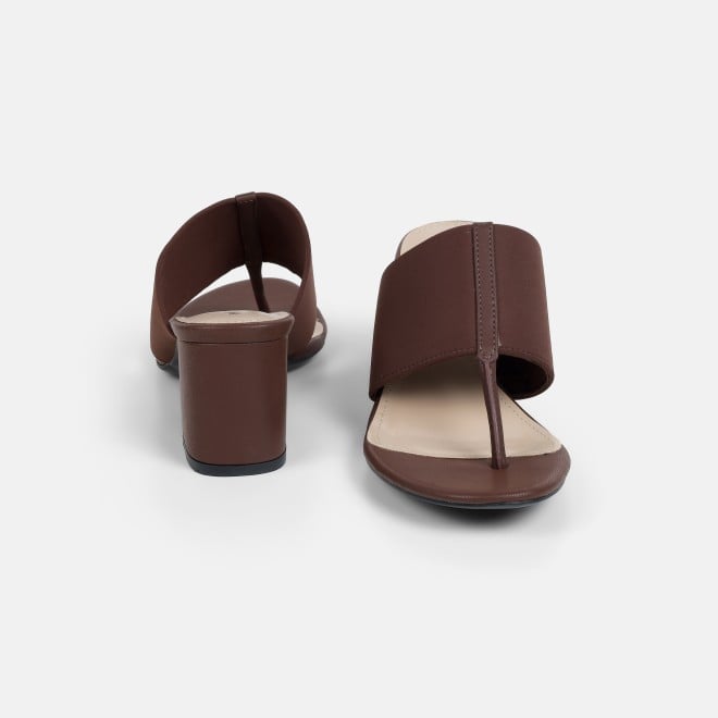 Mochi Women Brown Casual Slip Ons (SKU: 40-442L-12-42)