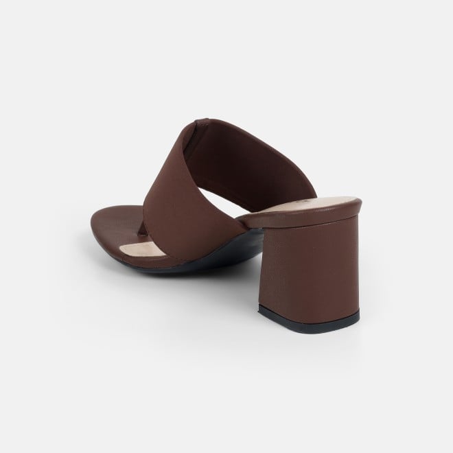 Mochi Women Brown Casual Slip Ons (SKU: 40-442L-12-42)