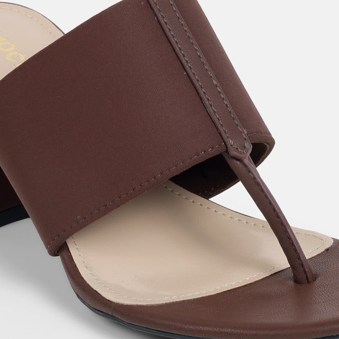 Mochi Women Brown Casual Slip Ons (SKU: 40-442L-12-42)