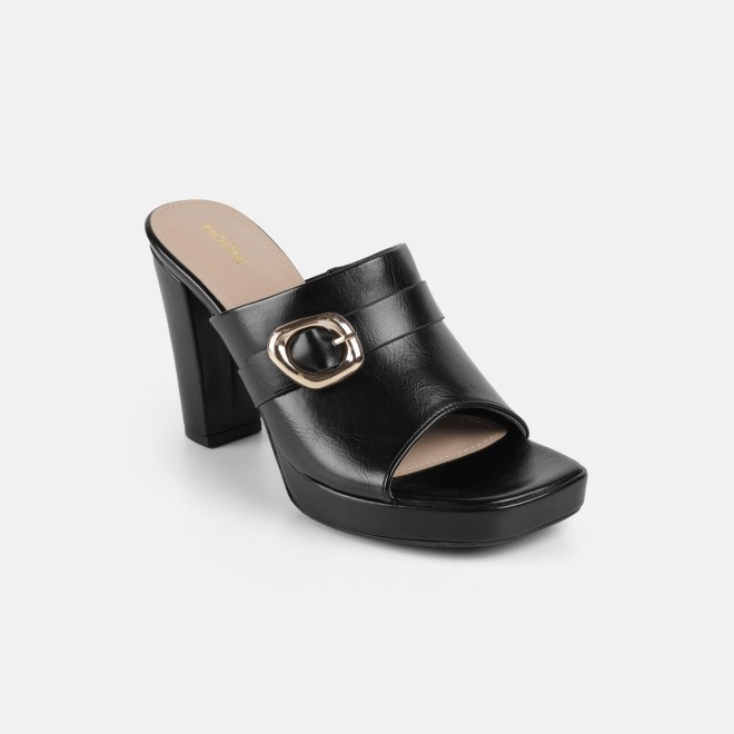 Mochi Women Black Casual Slip Ons (SKU: 40-443-11-35)