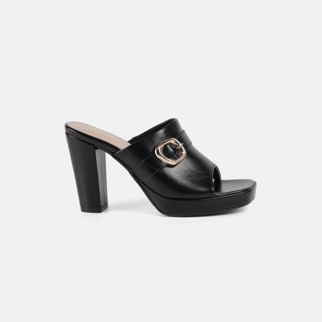 Mochi Women Black Casual Slip Ons (SKU: 40-443-11-35)