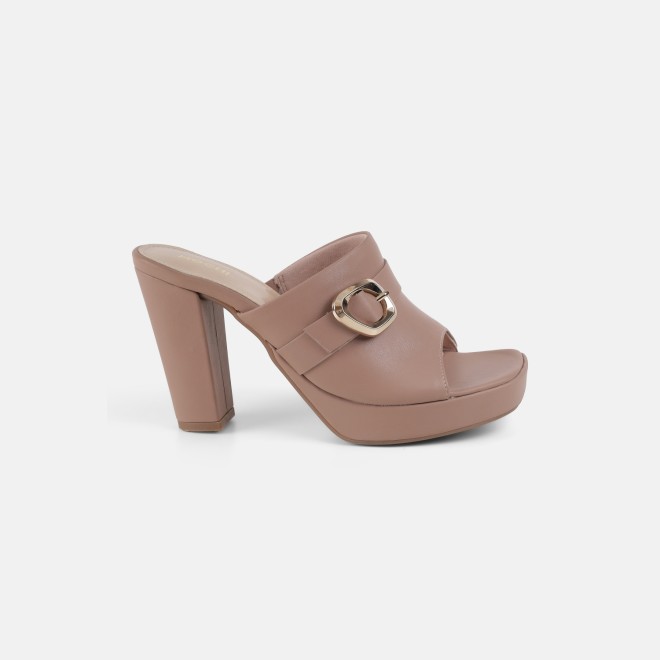 Mochi Women Peach Casual Slip Ons (SKU: 40-443-80-36)