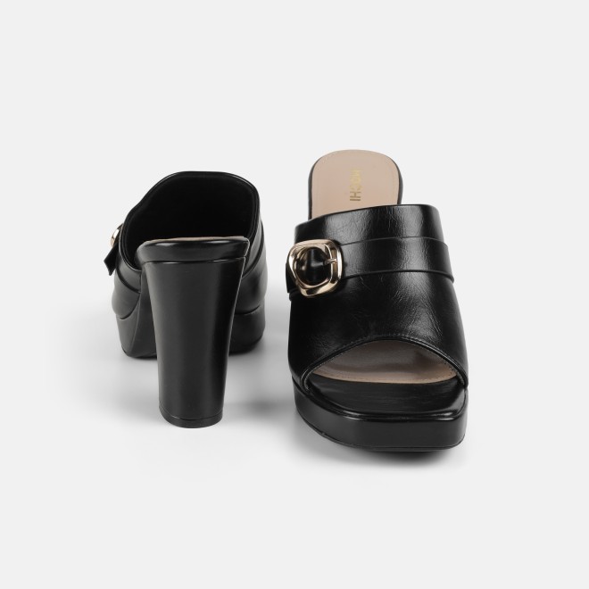 Mochi Women Black Casual Slip Ons (SKU: 40-443-11-35)
