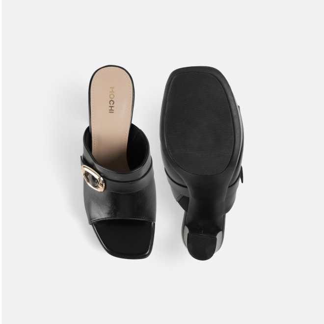 Mochi Women Black Casual Slip Ons (SKU: 40-443-11-35)