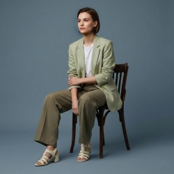 Mochi Women Light-green Casual Sandals