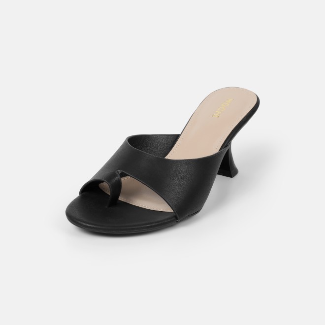 Mochi Women Black Casual Slip Ons (SKU: 40-446-11-36)