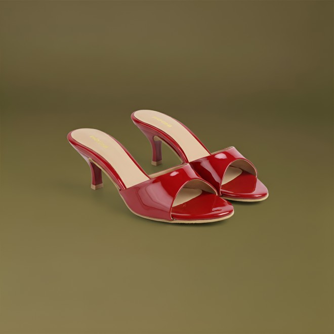 Mochi Women Red Casual Slip Ons