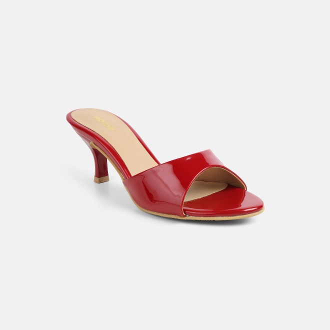 Mochi Women Red Casual Slip Ons (SKU: 40-449-18-37)