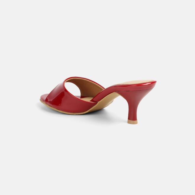 Mochi Women Red Casual Slip Ons (SKU: 40-449-18-37)