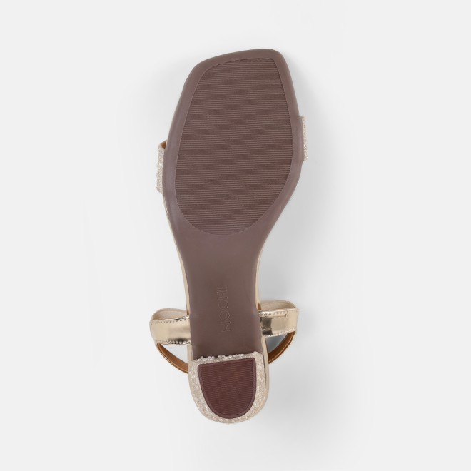 Mochi Women Gold Casual Sandals (SKU: 40-453-15-36)