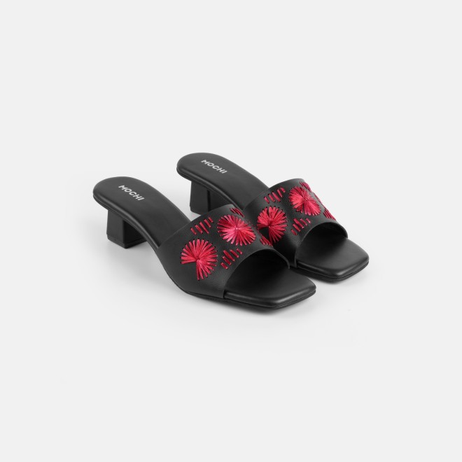 Mochi Women Black Casual Slip Ons (SKU: 40-455-11-36)