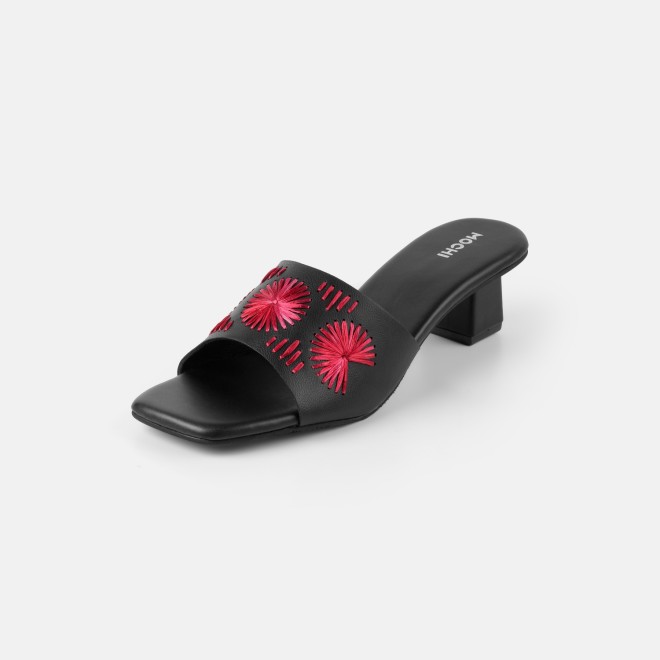 Mochi Women Black Casual Slip Ons (SKU: 40-455-11-36)