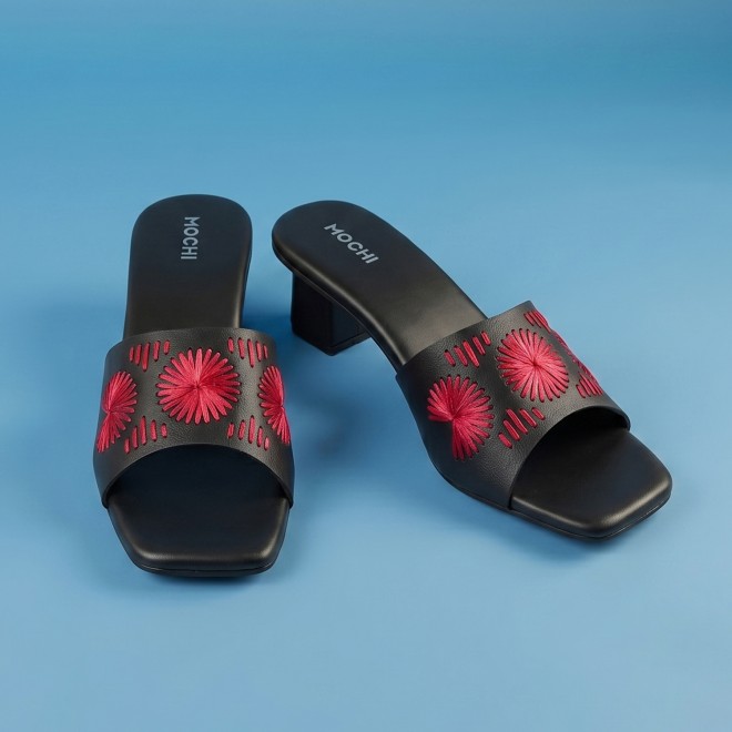 Women Black Casual Slip Ons