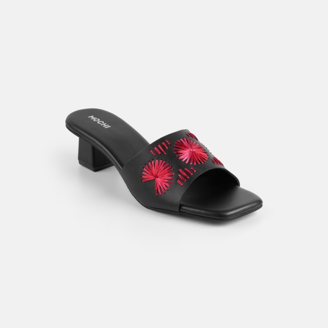 Mochi Women Black Casual Slip Ons (SKU: 40-455-11-36)