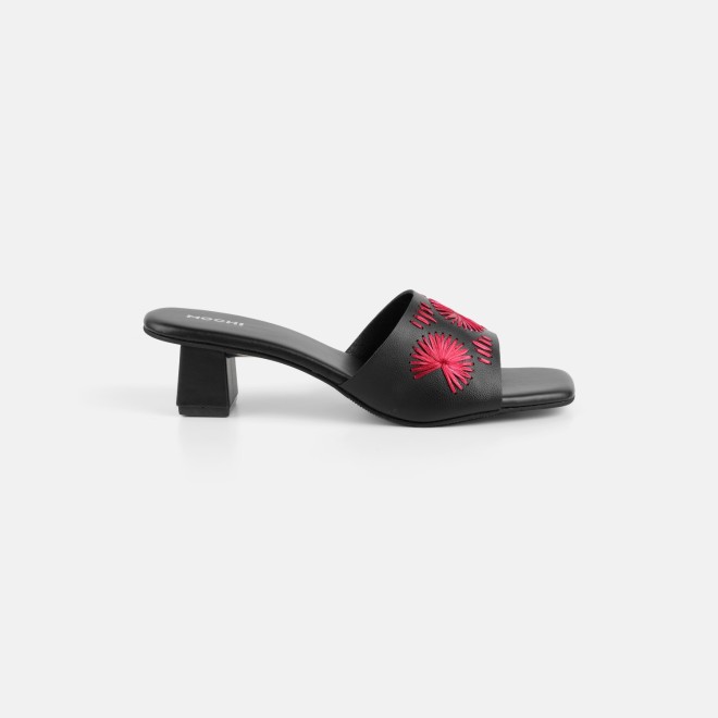 Mochi Women Black Casual Slip Ons (SKU: 40-455-11-36)