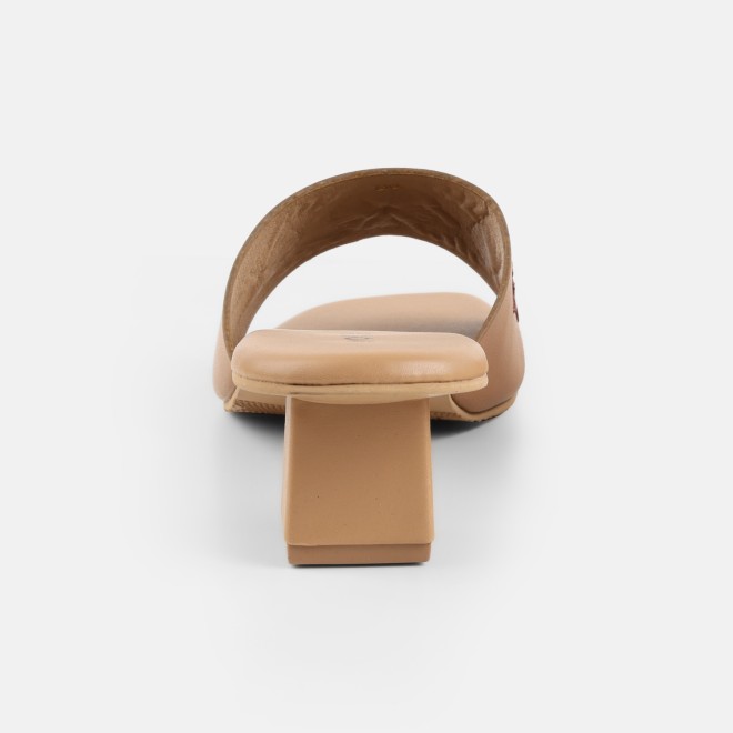 Mochi Women Beige Casual Slip Ons (SKU: 40-455-20-36)