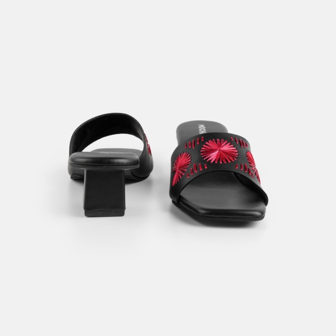Mochi Women Black Casual Slip Ons (SKU: 40-455-11-36)