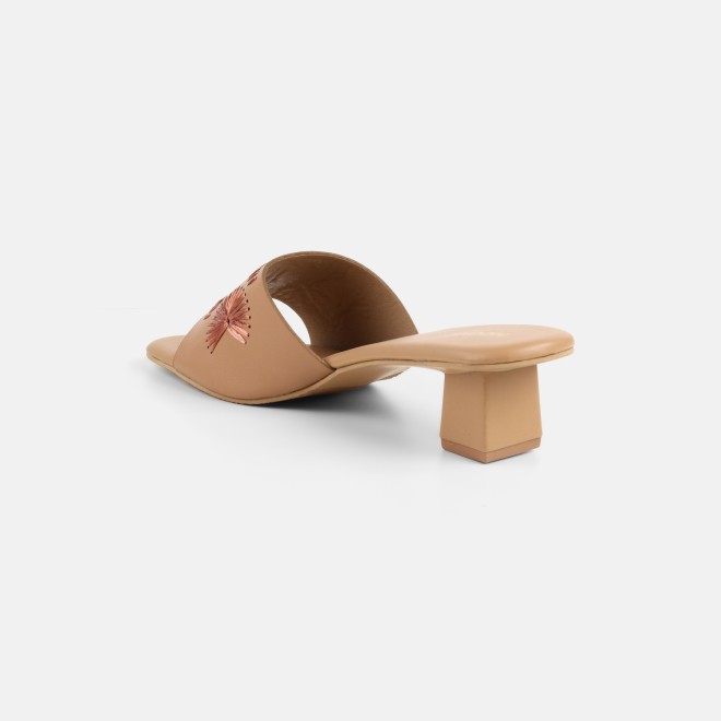 Mochi Women Beige Casual Slip Ons (SKU: 40-455-20-36)