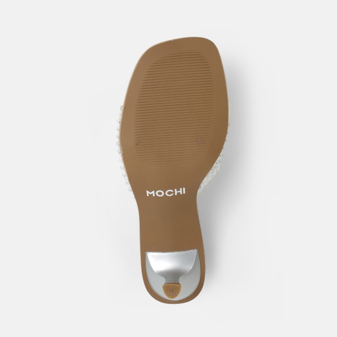 Mochi Women Silver Party Slip Ons (SKU: 40-457-27-36)