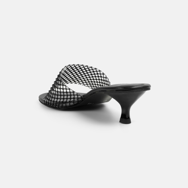 Mochi Women Black Party Slip Ons (SKU: 40-457-11-36)